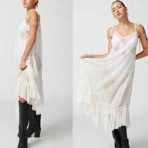 Urban Outfitters UO Everly Sheer Mesh Midi Dress